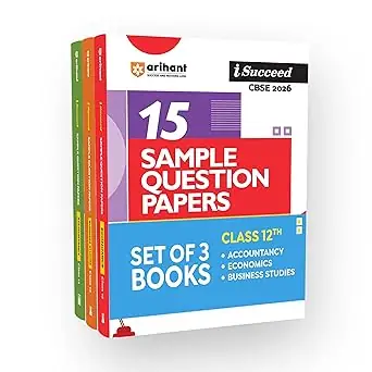 Arihant i-Succeed CBSE Sample Question Papers 2026 Accountancy, Economics,Business Studies Class 12 (Set of 3) | 15 Sample Question Papers | Rapid ... on Latest CBSE Sample Paper | Engliah Medium