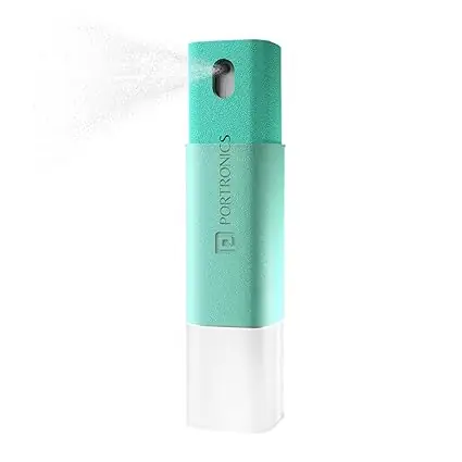 Portronics Swipe 2 Screen Cleaner & Duster with Refillable Spray Bottle, Chemical Free for Monitors & Laptop Screen, Smartphones & Tablets(Green)