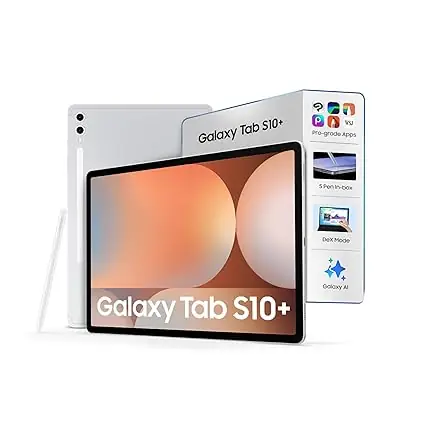 Samsung Galaxy Tab S10 Plus [Smartchoice], S Pen in-Box, 31.5 cm (12.4 inch) Dynamic AMOLED 2X Display, 12 GB RAM, 256 GB Storage, Wi-Fi Tablet, Moonstone Gray