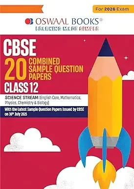 Oswaal CBSE 20 Combined Sample Question Papers Class-12 Science Stream – English Core, Maths, Physics, Chemistry & Biology with Competency Questions, Mind Maps & 850+ Practice Qs